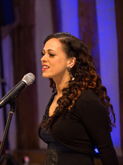 Brisbane singer Melissa Western singing at Headstone Manor Barn, Harrow UK